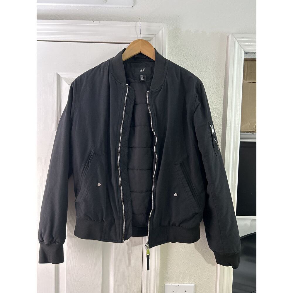 Black bomber h&m
